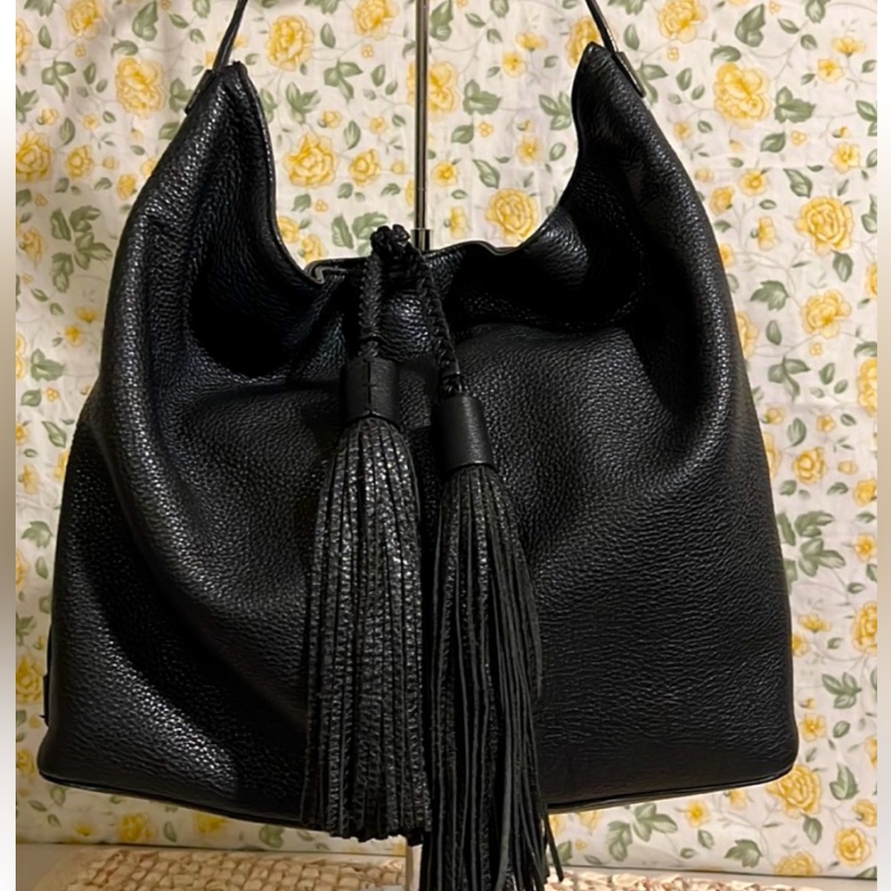 🥰Rebecca Minkoff Black Slouch Hobo Bag Genuine Leather